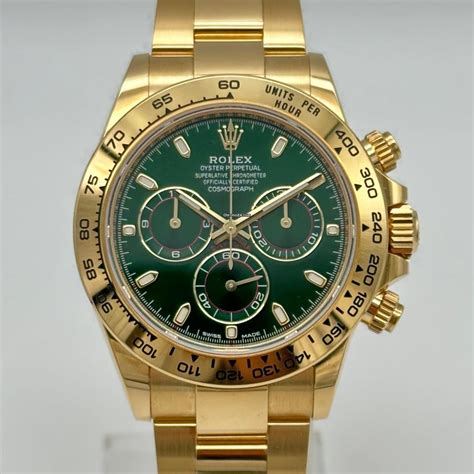 rolex daytona gold mit grünem zifferblatt|rolex daytona 116503.